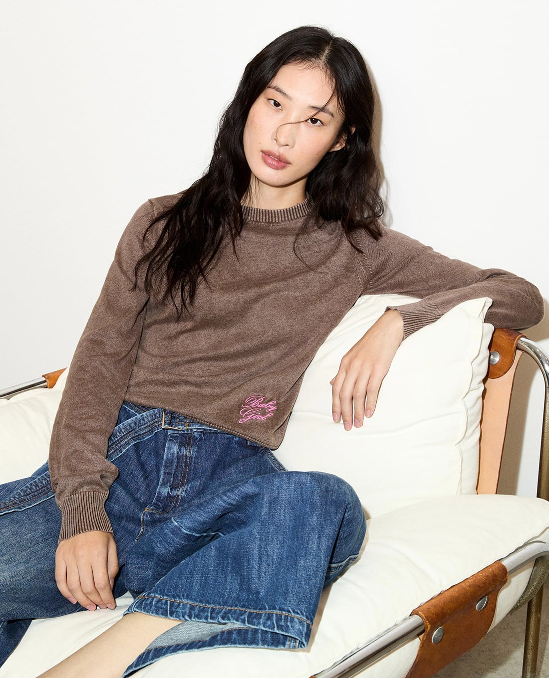 MAX&Co. - Áo sweater nữ cổ tròn tay dài Mcocomma