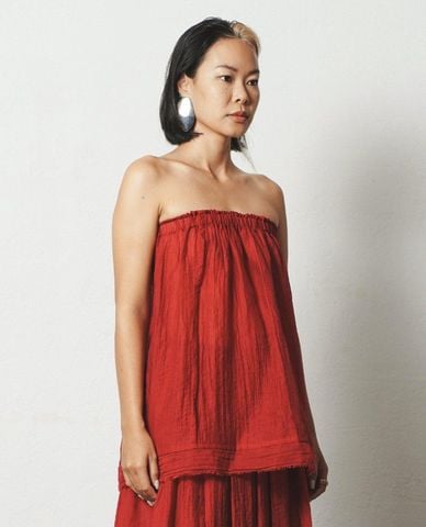  THOME - Áo kiểu nữ dáng quây cúp ngực Nhị Trúc 