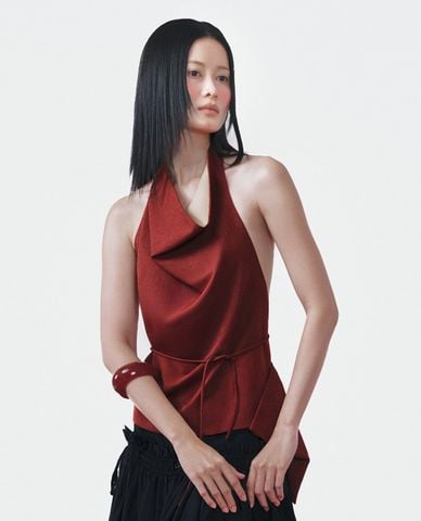  THOME - Áo kiểu nữ cổ yếm hở lưng Chú Phước 