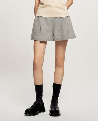  GIGI - Quần shorts ngắn nữ ống rộng xếp li thời trang 