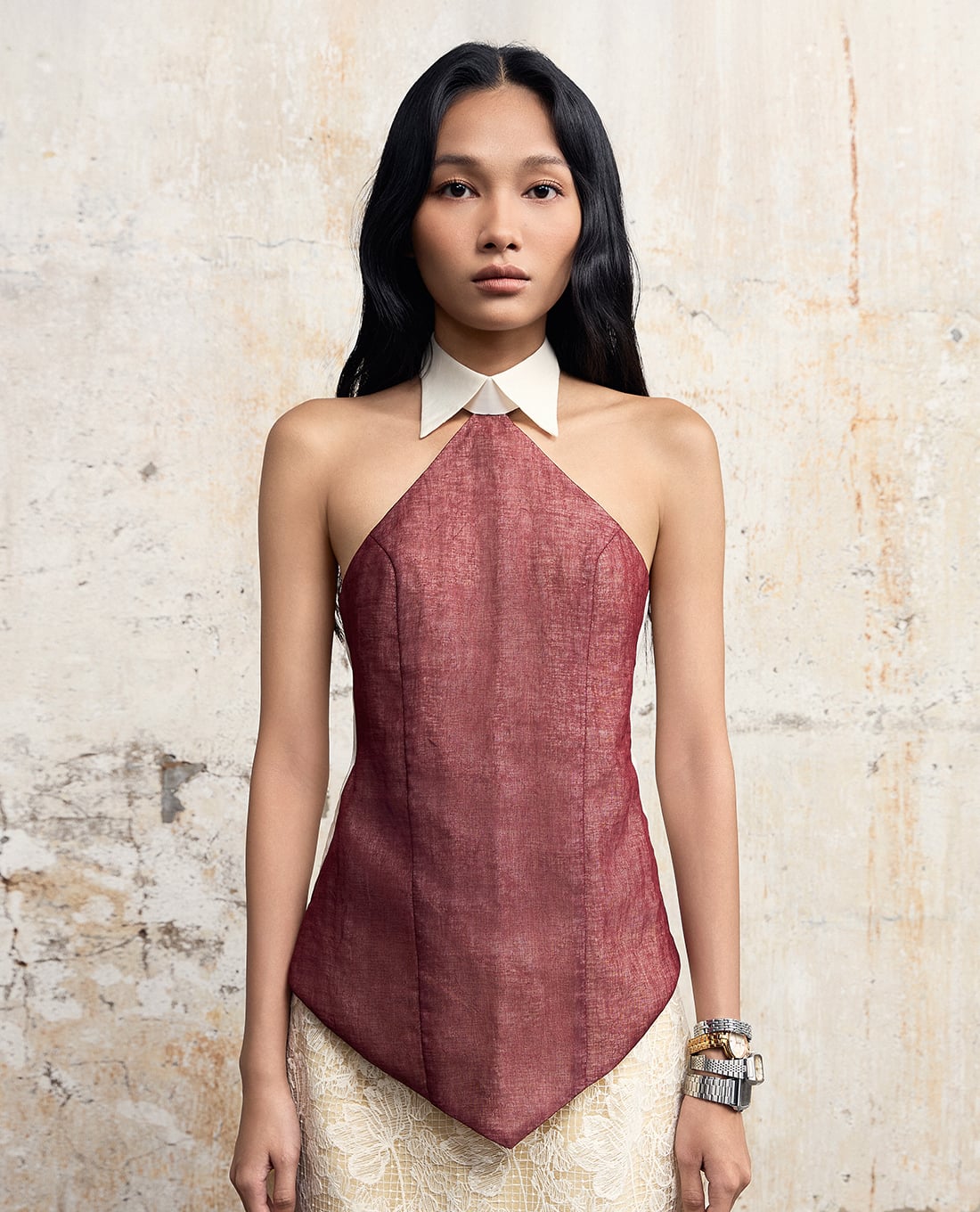 THOME - Áo kiểu nữ cổ yếm Ả Đào