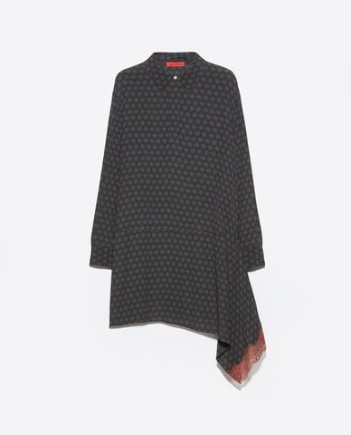  MAX&Co. - Đầm sơ mi mini phối ren bất đối xứng Mcogelatina 