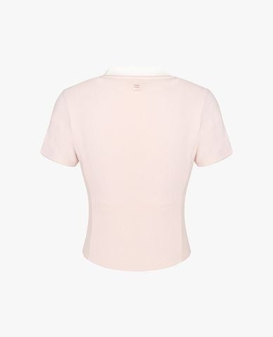  FILA - Áo thun nữ cổ tròn tay ngắn phom ôm 
