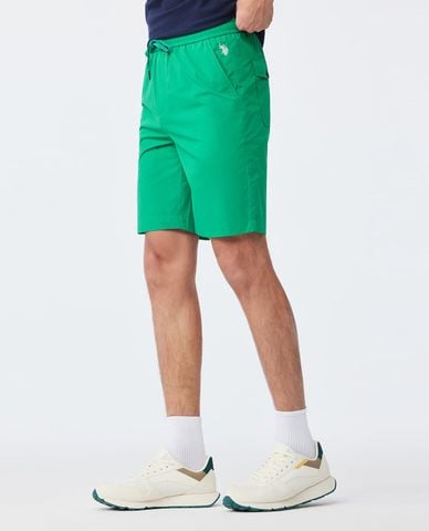  USPA - Quần short nam ngang gối lưng thun dây rút 