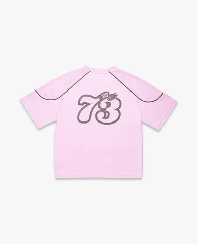  FILA - Áo thun thể thao unisex cổ V tay ngắn Sports x Balletcore 