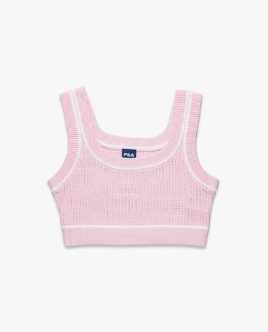  FILA - Áo hai dây nữ dệt kim phom croptop Origin 