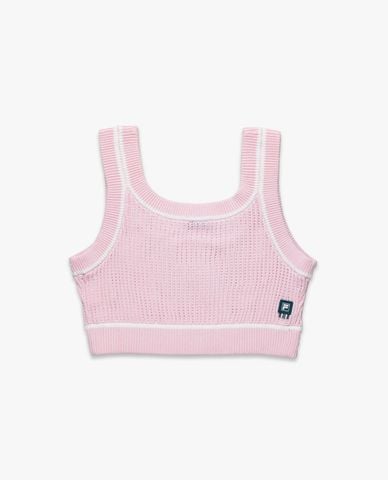  FILA - Áo hai dây nữ dệt kim phom croptop Origin 