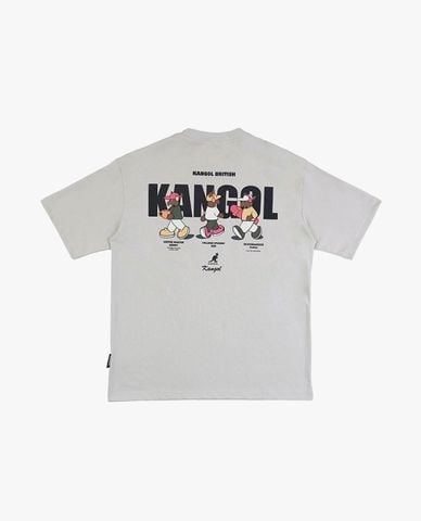  KANGOL - Áo thun unisex cổ tròn tay ngắn Graphic Logo 