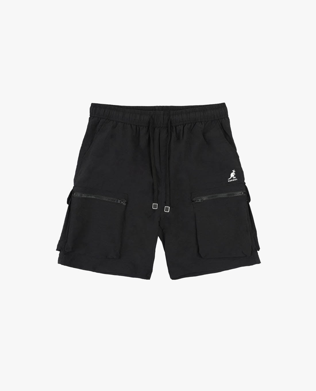 KANGOL - Quần short unisex ống rộng phối dây rút