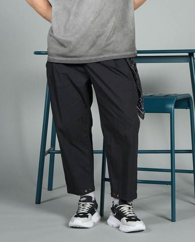  KANGOL - Quần unisex ống đứng lưng thun thêu logo 