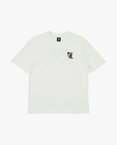  KANGOL - Áo thun unisex cổ tròn tay ngắn in logo 