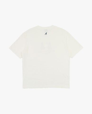  KANGOL - Áo thun unisex cổ tròn tay ngắn in họa tiết 