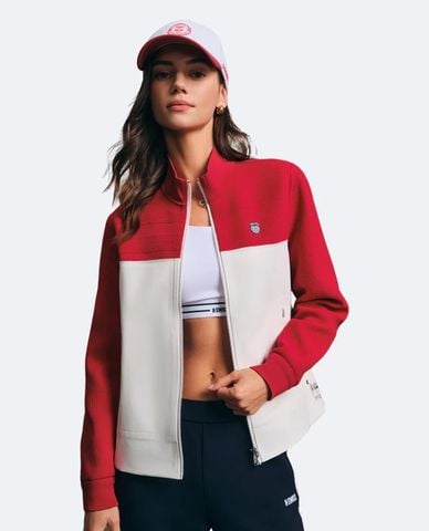 K-SWISS - Áo khoác thể thao nữ tay dài Color Block 