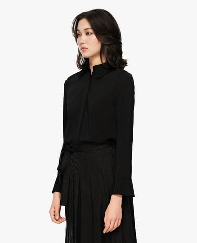  GIGI - Áo sơ mi nữ cổ bẻ tay dài cách điệu 