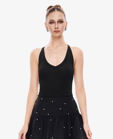  GIGI - Áo sát nách nữ cổ V phom ôm 