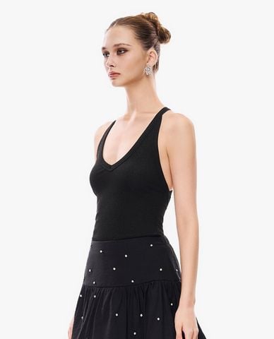  GIGI - Áo sát nách nữ cổ V phom ôm 