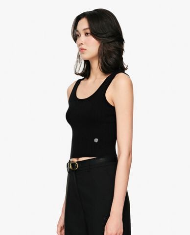  GIGI - Áo ba lỗ nữ cổ tròn phom croptop 