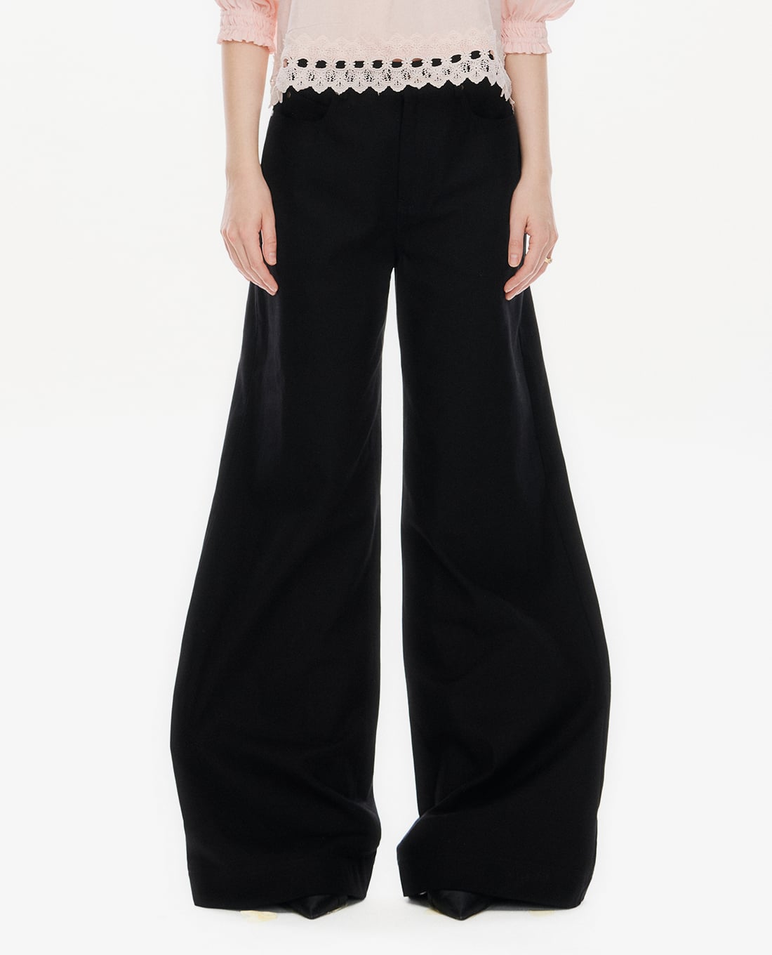 GIGI - Quần nữ ống rộng cổ điển