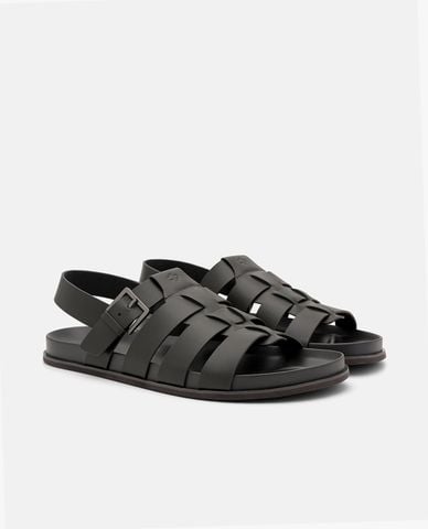  PEDRO - Giày sandals nam đế bệt Leather Caged 