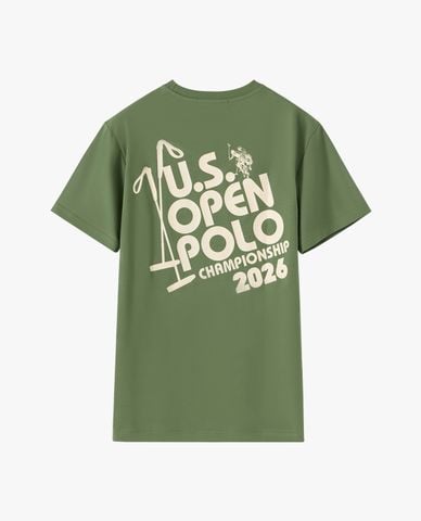  USPA - Áo thun nam cổ tròn tay ngắn in họa tiết 