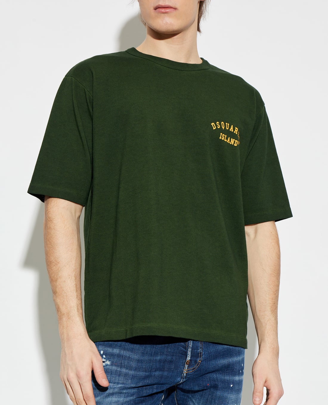 DSQUARED2 - Áo thun nam cổ tròn tay ngắn in logo