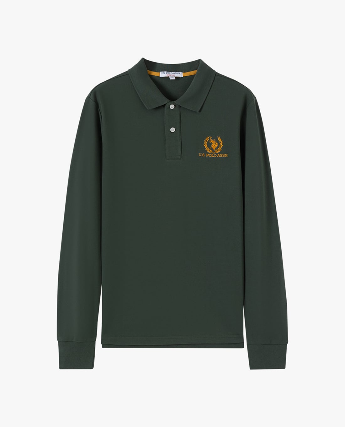 USPA - Áo polo nam cổ bẻ tay dài thêu logo