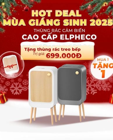  ELPHECO - Thùng rác cảm biến có chân 20L 