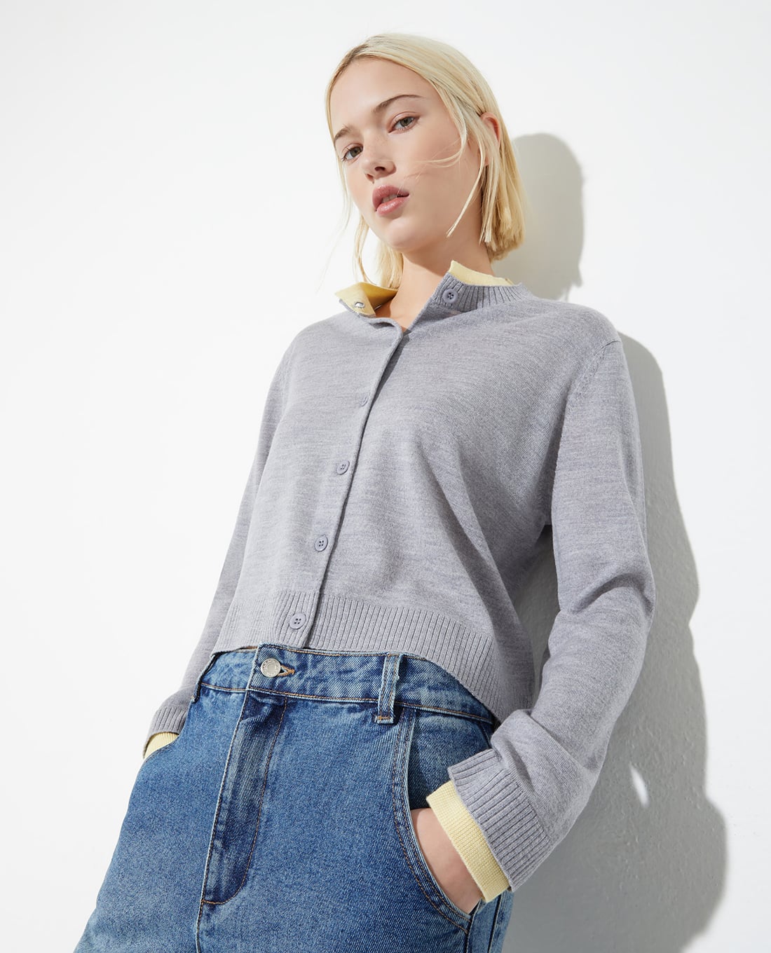 MAX&Co. - Áo khoác cardigan nữ cổ tròn tay dài Foce