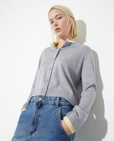  MAX&Co. - Áo khoác cardigan nữ cổ tròn tay dài Foce 