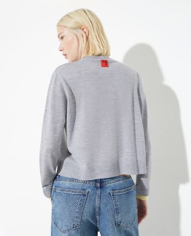  MAX&Co. - Áo khoác cardigan nữ cổ tròn tay dài Foce 