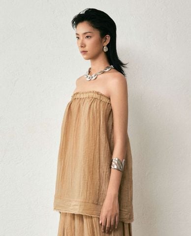  THOME - Áo kiểu nữ dáng quây cúp ngực Nhị Trúc 