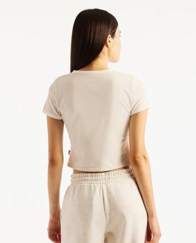  NEW BALANCE - Áo croptop nữ cổ tròn tay ngắn Trackside Ringer 
