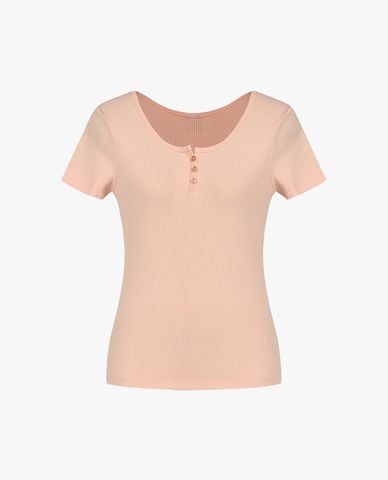  GIGI - Áo thun nữ cổ tròn tay ngắn phom ôm 