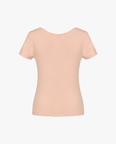  GIGI - Áo thun nữ cổ tròn tay ngắn phom ôm 