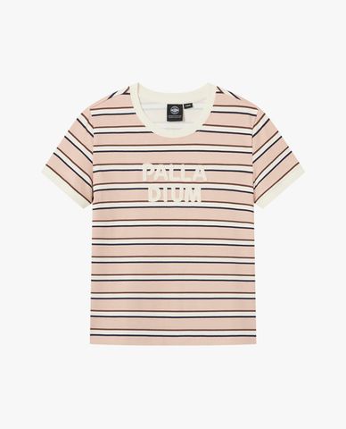  PALLADIUM - Áo thun nữ cổ tròn tay ngắn kẻ sọc 