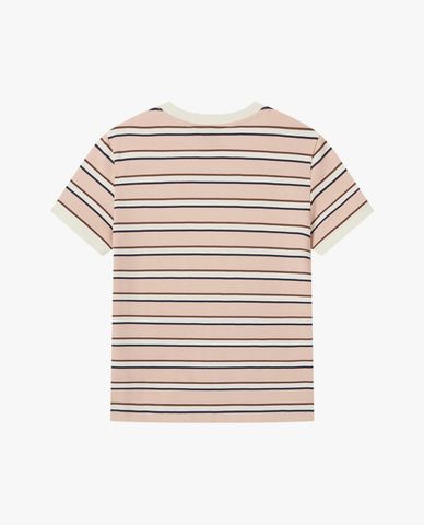  PALLADIUM - Áo thun nữ cổ tròn tay ngắn kẻ sọc 