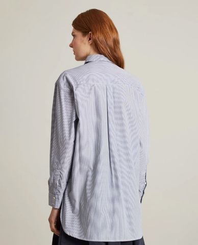  MAX&Co. - Áo sơ mi nữ cổ bẻ tay dài kẻ sọc Inizio 