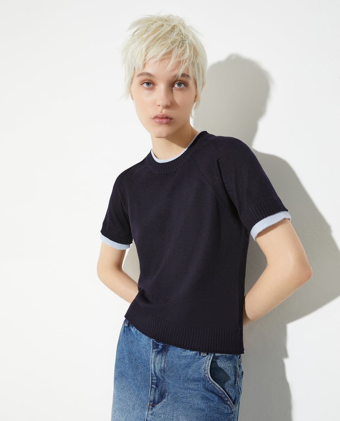 MAX&Co. - Áo thun nữ cổ tròn tay ngắn Wasser