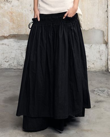  THOME - Chân váy xếp li maxi dáng xòe Kép 