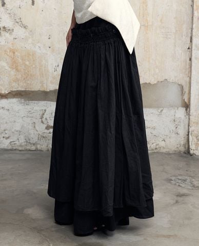  THOME - Chân váy xếp li maxi dáng xòe Kép 