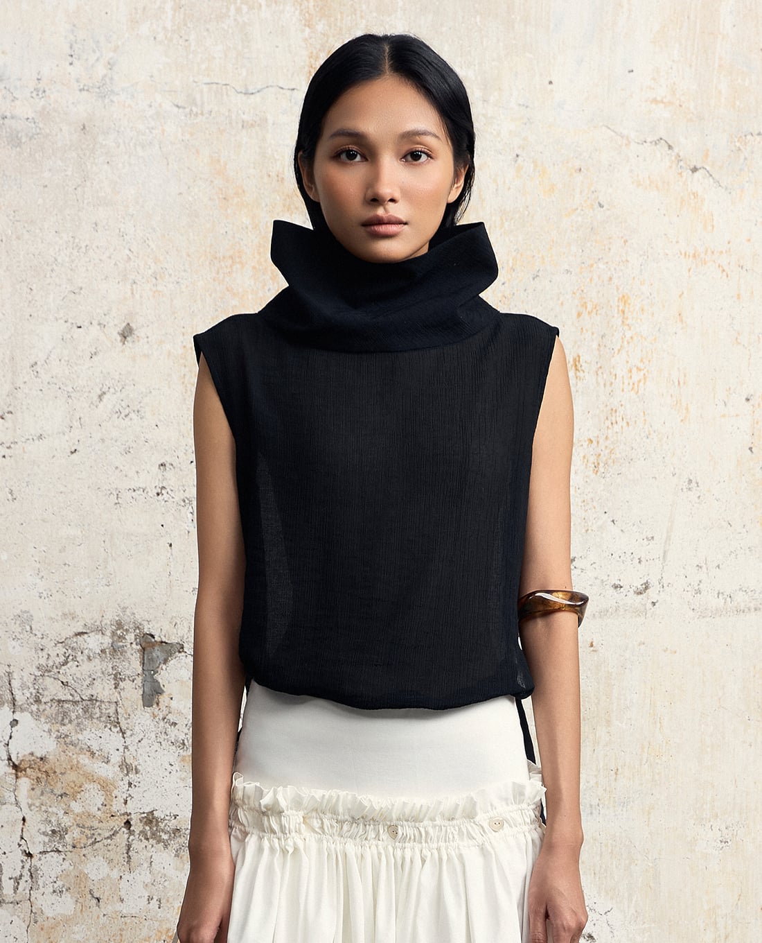 THOME - Áo sát nách nữ cổ lọ Cao Y