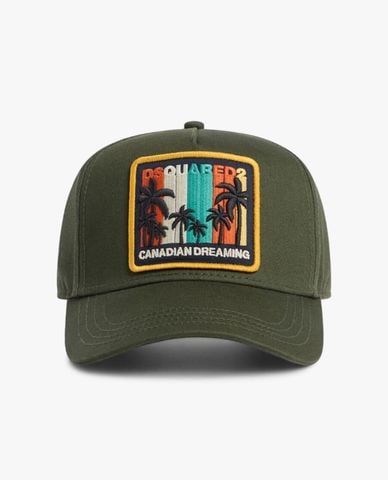  DSQUARED2 - Nón bóng chày nam thời trang Logo Stitched 