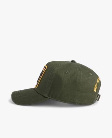  DSQUARED2 - Nón bóng chày nam thời trang Logo Stitched 