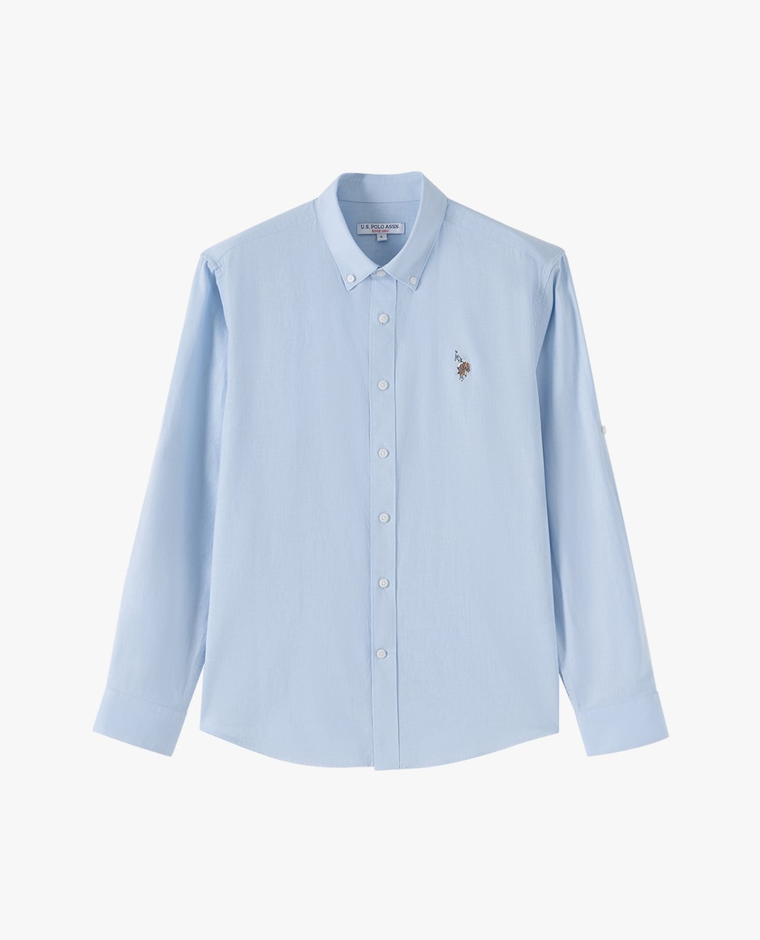 USPA - Áo sơ mi nam cổ bẻ tay dài thêu logo