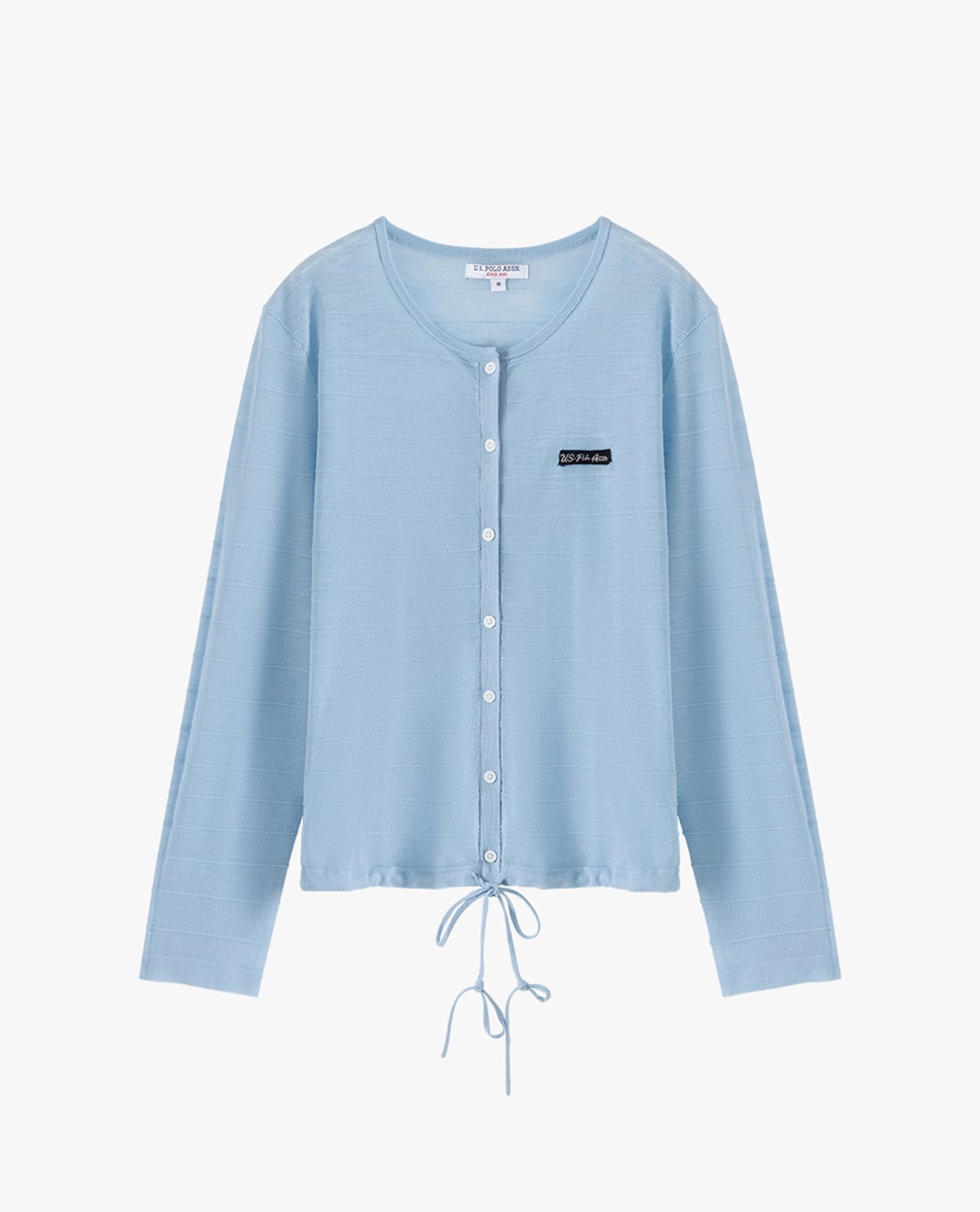 USPA - Áo khoác cardigan nữ cổ tròn tay dài dây rút