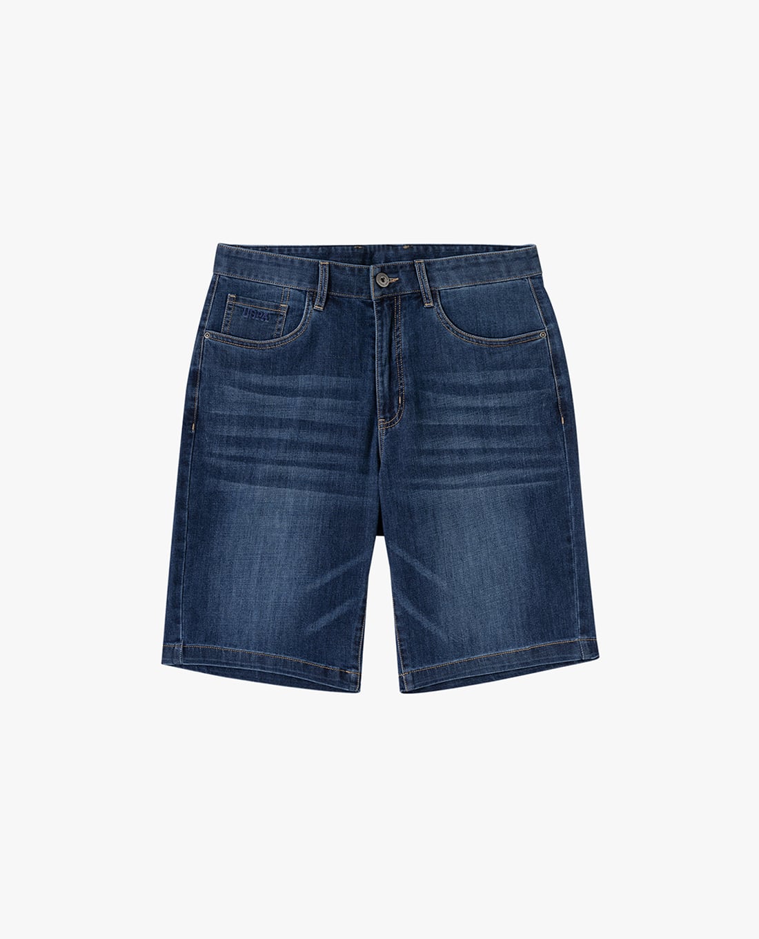 USPA - Quần short jeans nam wash bạc