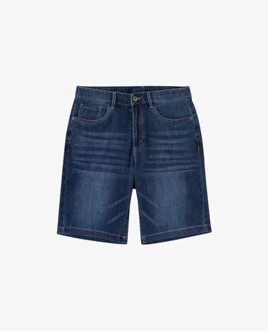  USPA - Quần short jeans nam wash bạc 