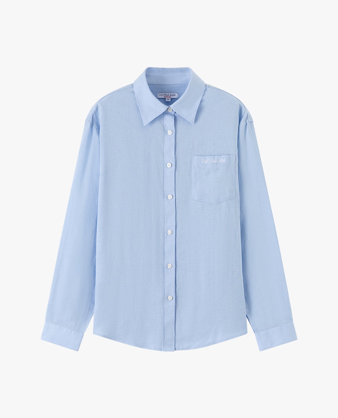 USPA - Áo sơ mi nữ cổ bẻ tay dài phối túi