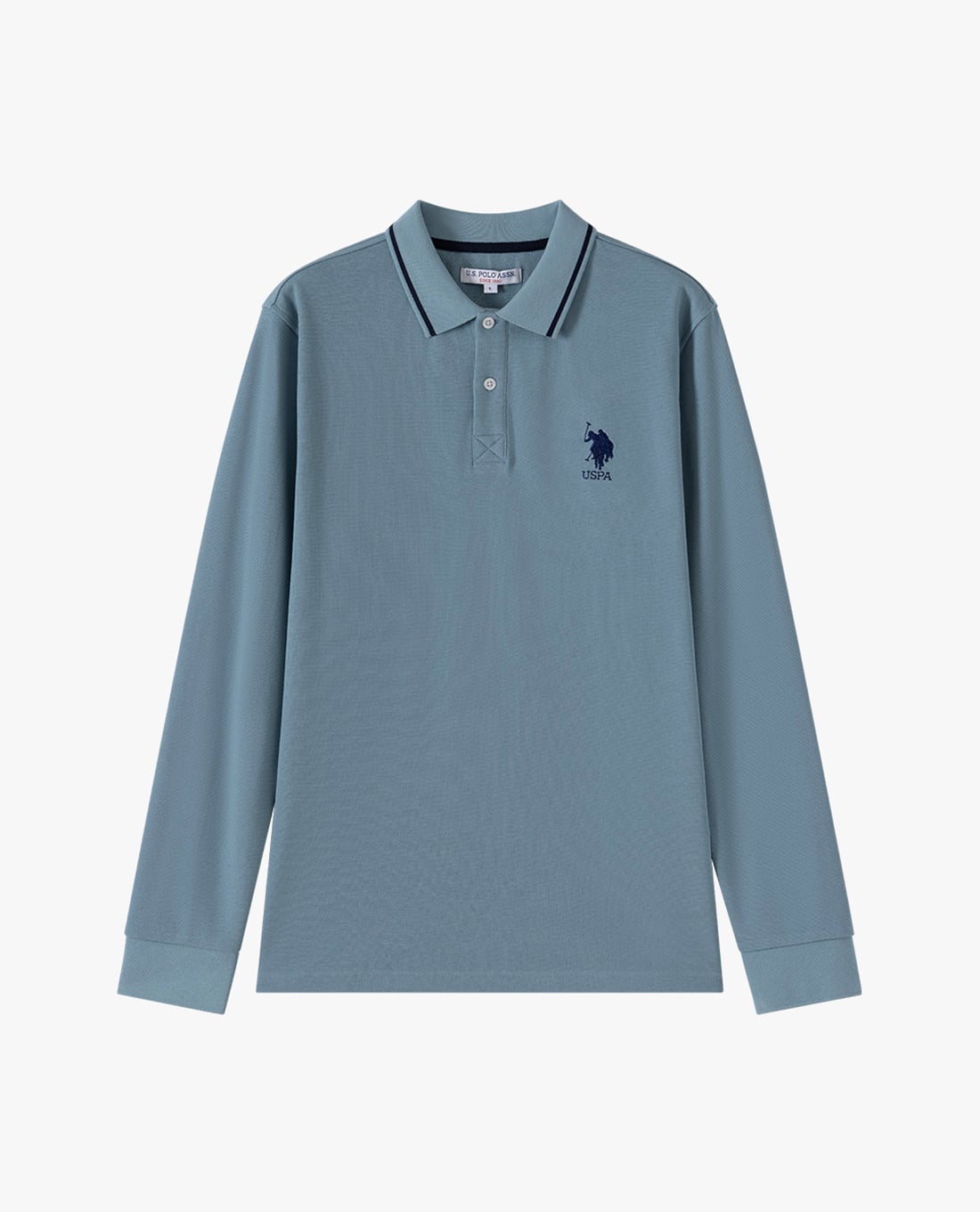 USPA - Áo polo nam cổ bẻ tay dài thêu logo
