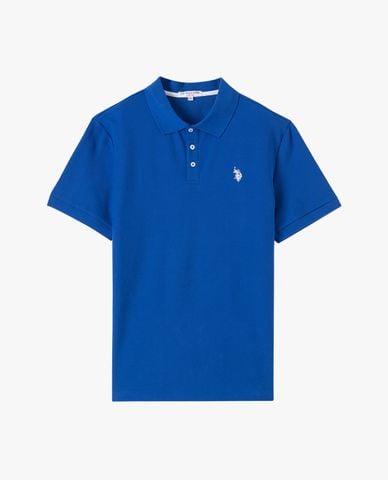  USPA - Áo polo nam cổ bẻ tay ngắn thêu logo 